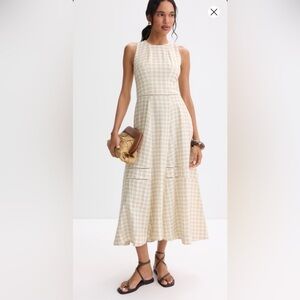 Ted Baker London Cream Geometric Maxi Dress
